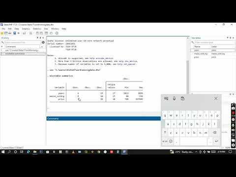 How to check for missing values in a dataset in Stata