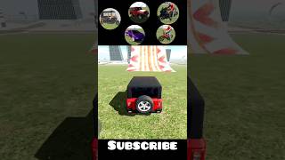 Kon si car gaadi mega ramp ko jump kar sakti hai 💥 Indian theft auto simulator #shorts