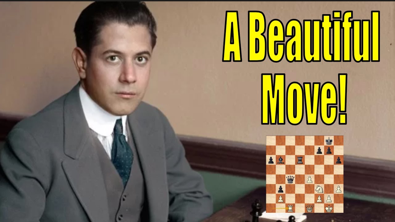 Блестящий тактический финал Капабланки в матче против Алехина!