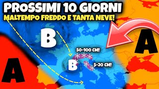 ▶ METEO- PROSSIMI 10 GIORNI INCREDIBILI: ORA GELO POI MAXI PERTURBAZIONI E NEVE OLTRE I 50 CM!