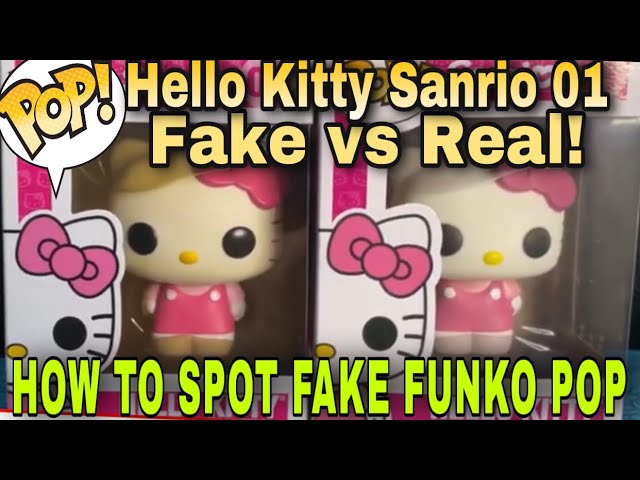 SANRIO 1 HELLO KITTY FUNKO POP COMPARISSON (FAKE VS REAL)  #SANRIO1HELLOKITTYFAKEVSREAL 