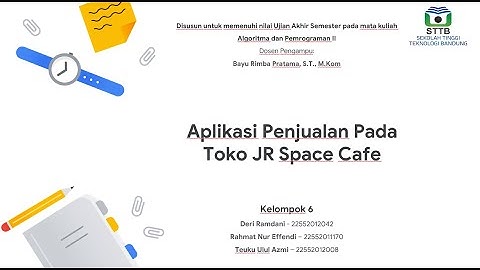 Aplikasi Penjualan Pada Toko JR Space Cafe  Berbasis Java NetBeans dan MySql