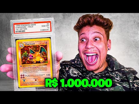 INCRÍVEL! EU ENCONTREI A CARTA MAIS RARA DE POKÉMON DE TODOS OS TEMPOS!  (R$1.000.000) 