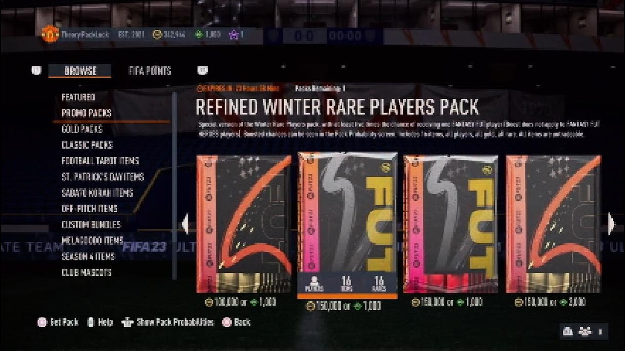 FIFA 23 - Refined Winter Rare Players Store Pack