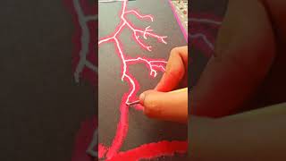 thunderstorm painting||thunder painting #lighting #thunder #youtube #shorts