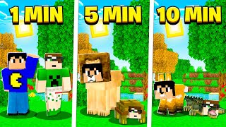 Minecraft MAS a cada 5 minutos VIRAMOS um ANIMAL!