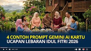 4 Contoh Prompt Gemini AI Kartu Ucapan Lebaran Idul Fitri 2026 Bersama Keluarga, Mudah Diikuti screenshot 4