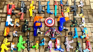 Collecting Tembakan Nerf Gun war Gun, Revolver, Gear Light Gun AK47 Sniper Rifle, Spiderman Gun #135