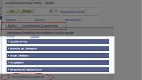 Performance Plan - Entering Core/Individual Competencies (Ee/Mgr)