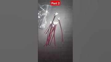 100 Pieces 100mm JST Plug Connector Wires Cable for RC Drone Battery #shorts