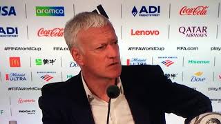 (Didier Deschamps) NOS DEJARON POCO ESPACIO , ESPAÑA SUPO DEFENDER, LO HIZO BIEN... parte 1 español.