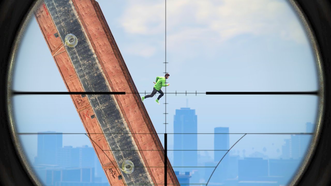 SHOOT THE STEEP RUNNER! (GTA 5 Funny Moments)
