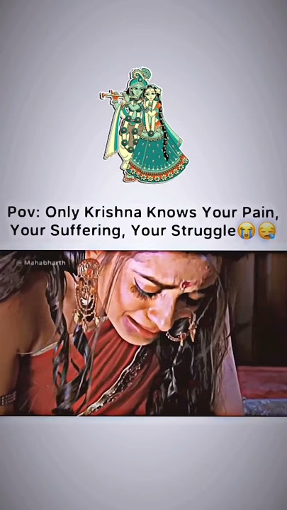 krishna darupadi friendship❤️🌺#mahabharat #krishna #draupadi #shorts#viral