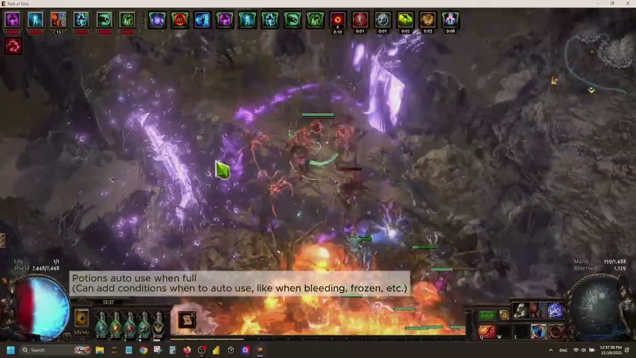 [POE 3.27] Daily Mapping and Leveling (Flame Golem Build)