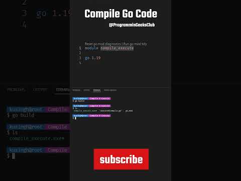 two ways to compile Go Code #shorts #programming #golang