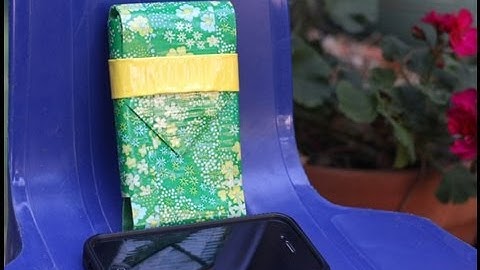 How to Make a Duct Tape iPhone Case (lined with fabric)