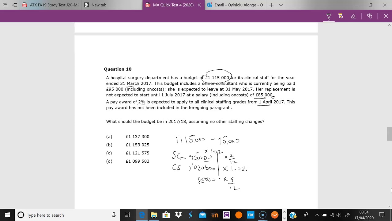 MA Quick Test 4 Q9&10 - YouTube