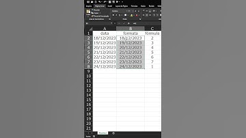 Formatar data como dia da semana no Excel #shorts