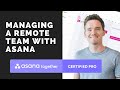 Managing a remote team with Asana