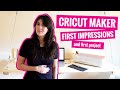 Cricut Maker Review - Unboxing + First Impression + Set Up + First Project