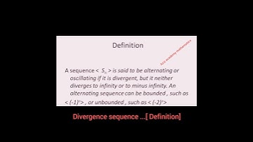 topic.//// convergence sequence & divergence sequence .. [definition]