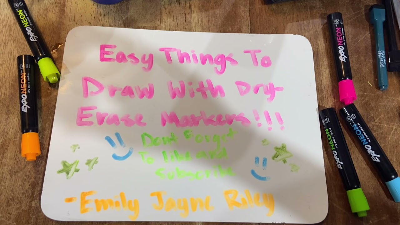 Easy Things To Draw With A Expo Marker - YouTube