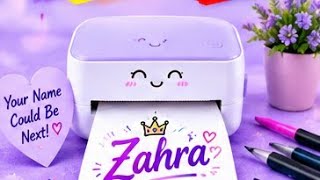 your Beautiful 😍name Printing 👑On Printer 🖨️ Watch your name 📛