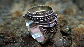 Making NAVAJO ring handmade |kaisar power silver