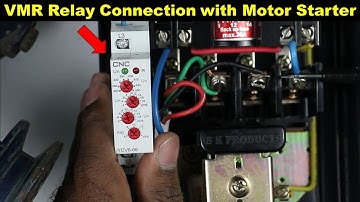 VMR Relay Connection with 3 Phase Motor Starter @TheElectricalGuy