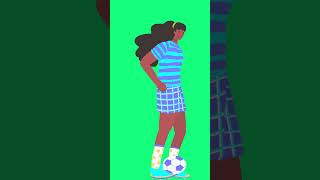 Green Screen 2D Cartoon Sports Character Animation Free Shorts
