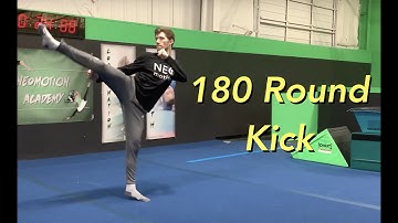 How to Do 180 Round Kick - Learn Tricking