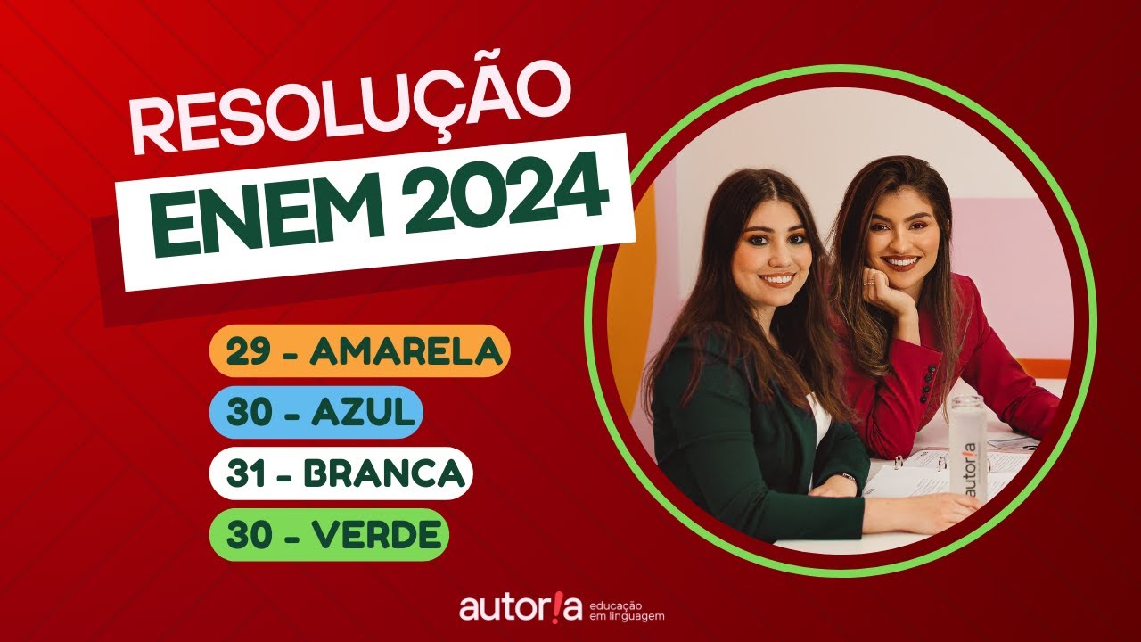 Resolução Enem 2024 - Autoria Linguagem - Questão 29 | Linguagens, prova amarela
