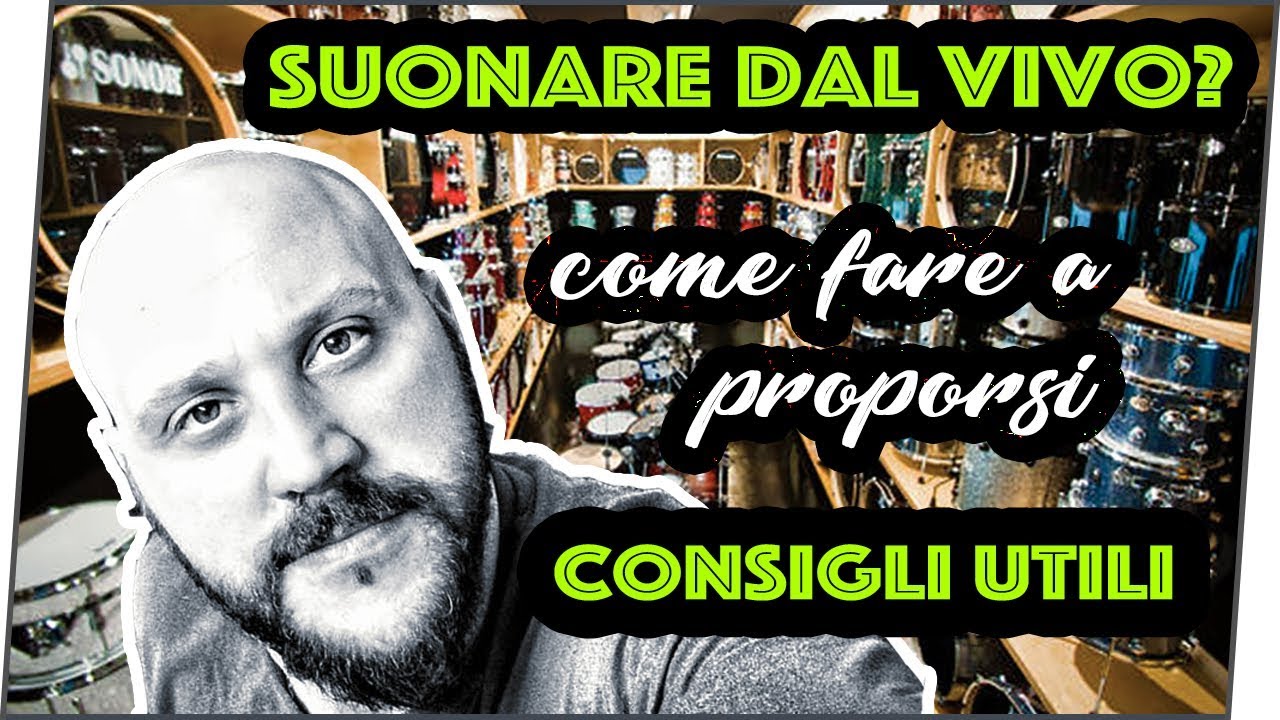 Suonare dal vivo? CONSIGLI UTILI PER ESSERE INGAGGIATI YouTube