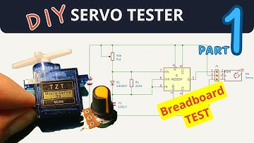 DIY | How to Make SERVO (Step) Motor Tester With  NE555 + Potentiometer -Part 1 #electronic #circuit