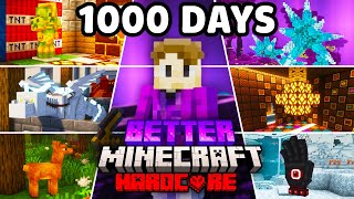I Survived 1000 Days in Better Minecraft Hardcore! [FULL MOVIE]