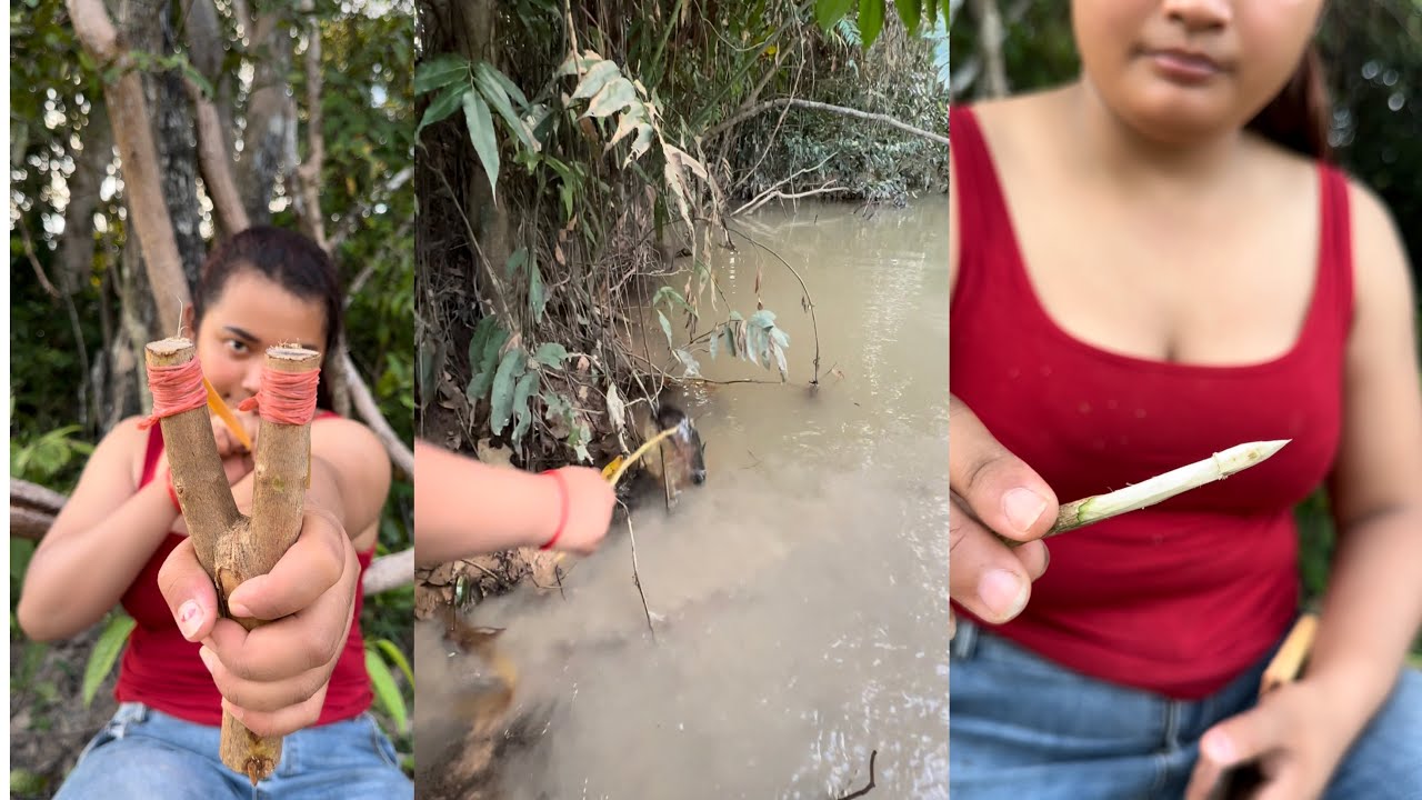 Jungle Survival Skills And Catching Fish And Cooking In The Forest # ...