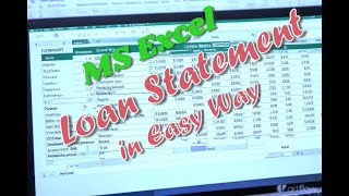 Excel || How to prepare Loan Statemnet in Excel.