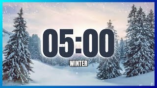 5 Minute Winter Forest Timer  | PIANO | MUSIC | RELAXING |