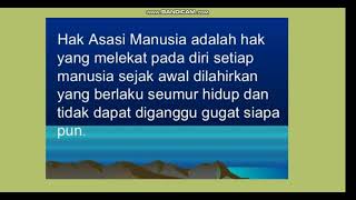 Materi PKN ' Hak Asasi Manusia ' kelas 7 SMP
