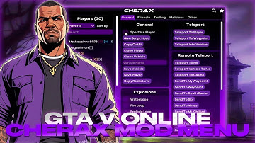 *[THE BEST] GTA V Online - Cherax Mod Menu | Updated Cherax Mod For GtaV | Many Functions | FREE