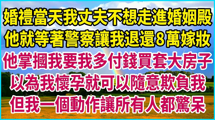 婚礼当天我丈夫不想走进婚姻殿，他就等着警察让我退还8万嫁妆，他掌掴我要我多付钱买套大房子，以为我怀孕就可以随意欺负我，但我一个动作让所有人都惊呆 #生活经验 #情感故事 #深夜浅读 #幸福人生 - 天天要闻