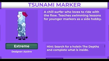 How to get Tsunami Marker (SCENTED REVERIE [CHECK DESC]) - Find The Markers
