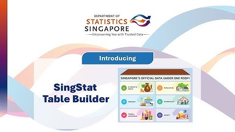 Introducing SingStat Table Builder