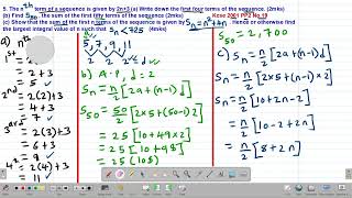 MATH: FORM 3: SEQUENCES AND SERIES (A.P): LESSON 4 (KCSE 2001 PP2 NO.19)