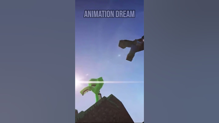 Minecraft Dream Vs. Animation Dream 🤩 Dream On Kratos Cliff Jump #minecraft #shorts #dream #dreamon
