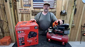 Craftsman 6 0 GAL Air Compressor review video