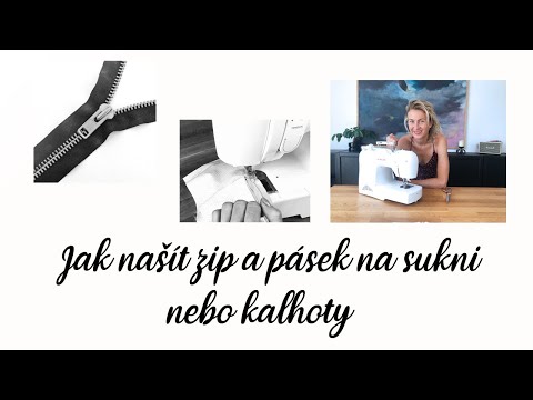 Video: Jak Ušít Zip Na Sukni