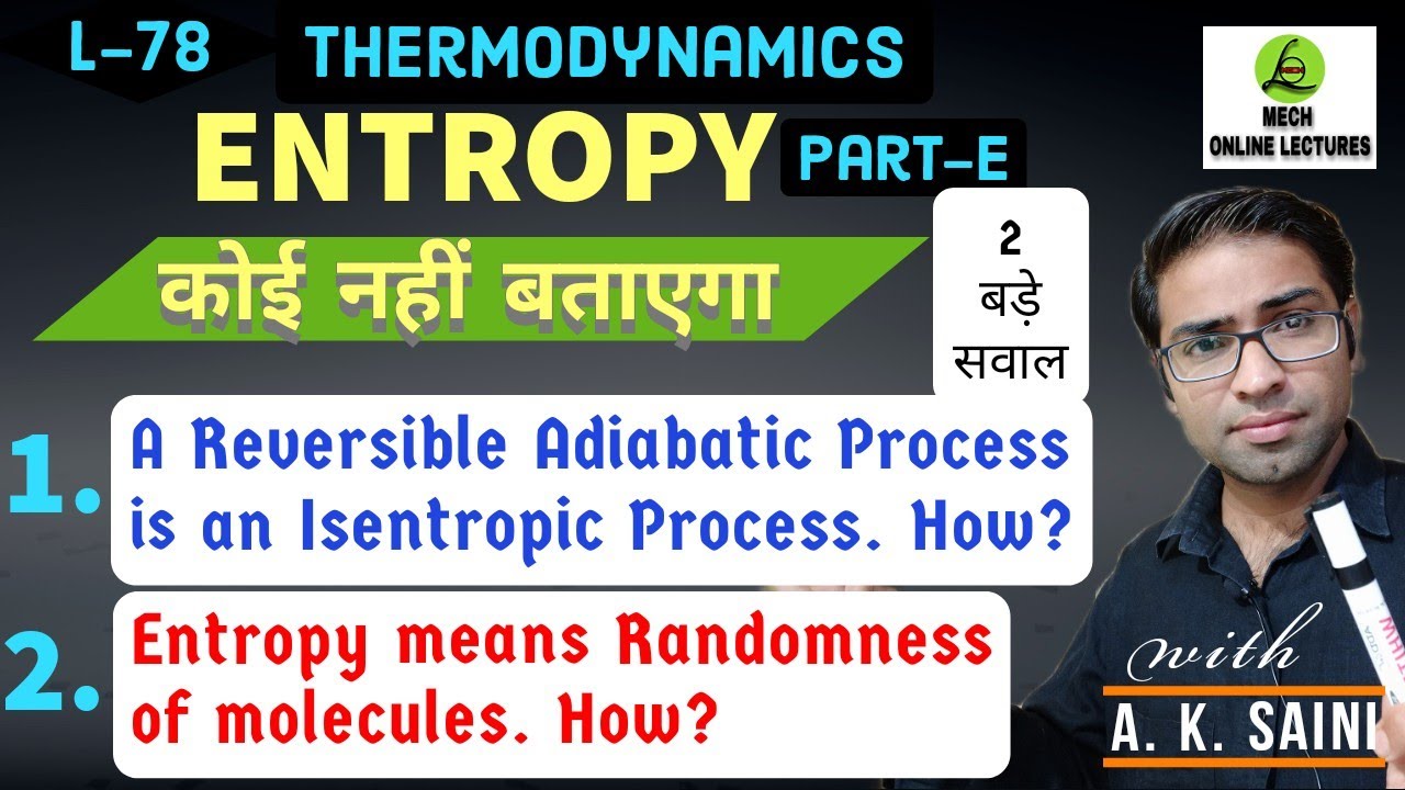 Entropy in hindi | Entropy thermodynamics | What is entropy full concept in hindi