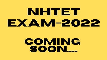 NHTET 2022 Complete course,  live classes, NHTET Previous years question papers NHTET study material