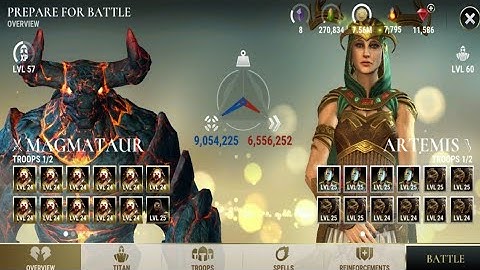 Dawn of Titans: Magmataur VS Artemis